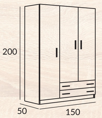Armario 3 puertas